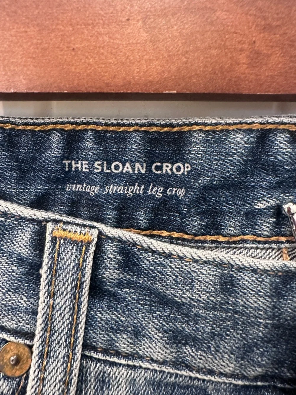 AG Adriano Goldschmied The Sloan Vintage Straight Leg Crop Distressed Jeans29 - Picture 6 of 10